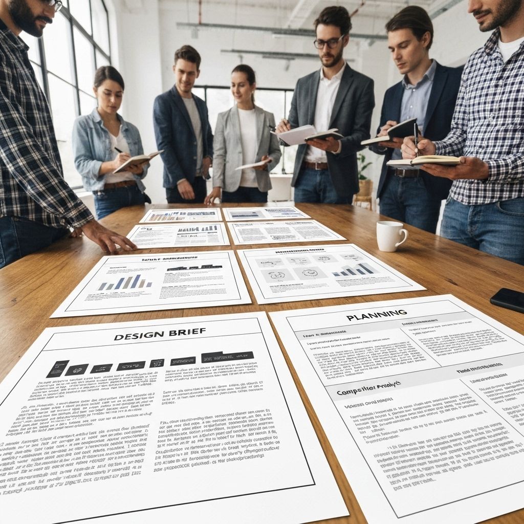 Design Brief Creation process illustration