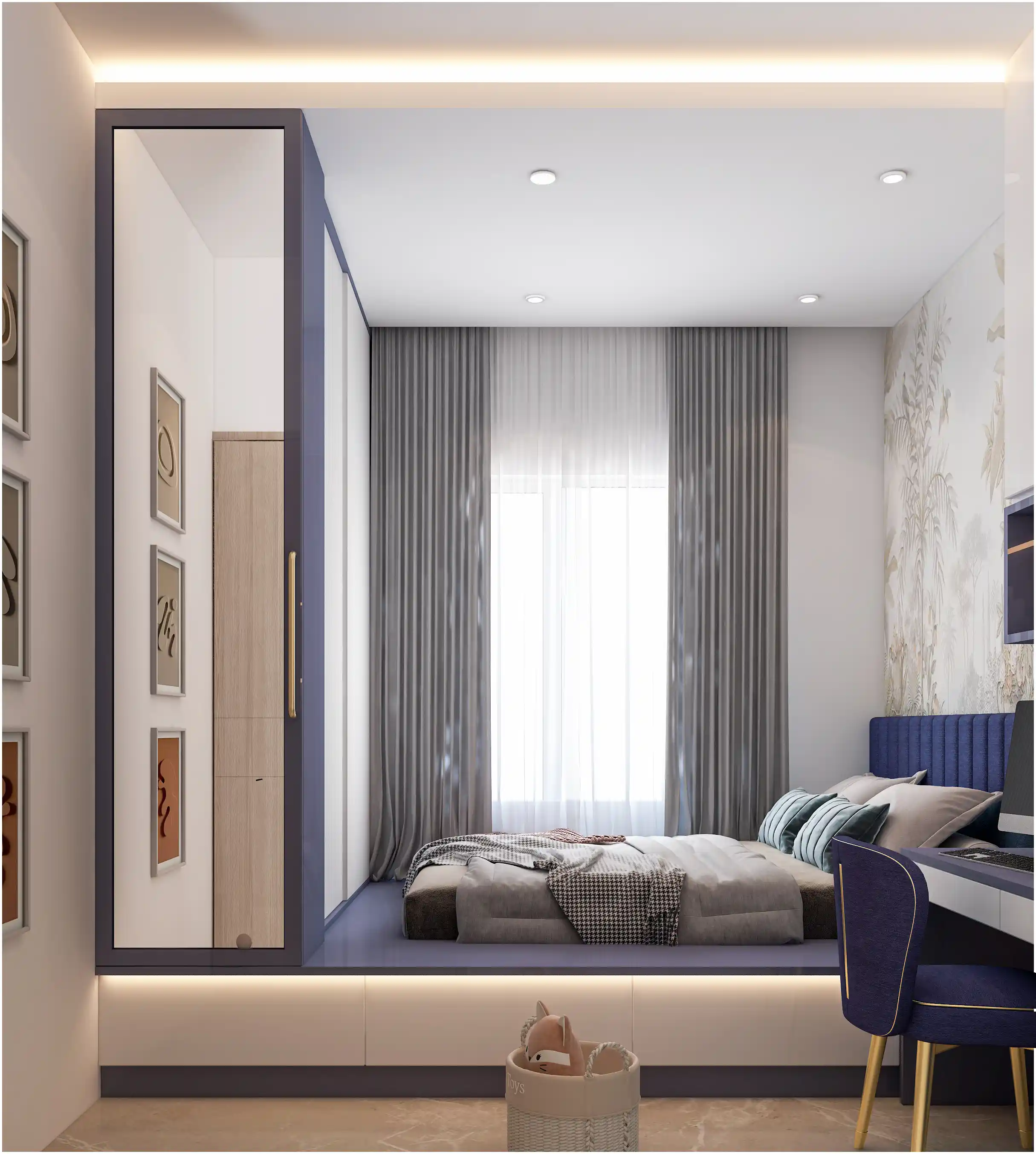 Sobha Dream Garden - Contemporary Kids Bedroom