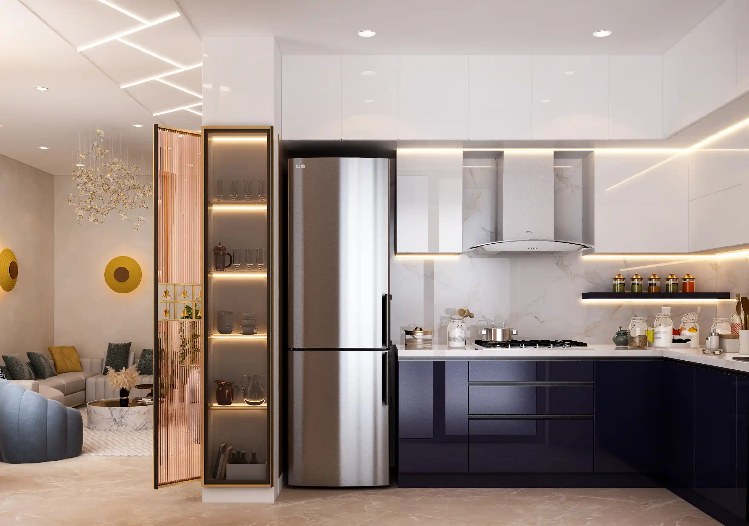 Sobha Dream Garden - Open Concept Kitchen