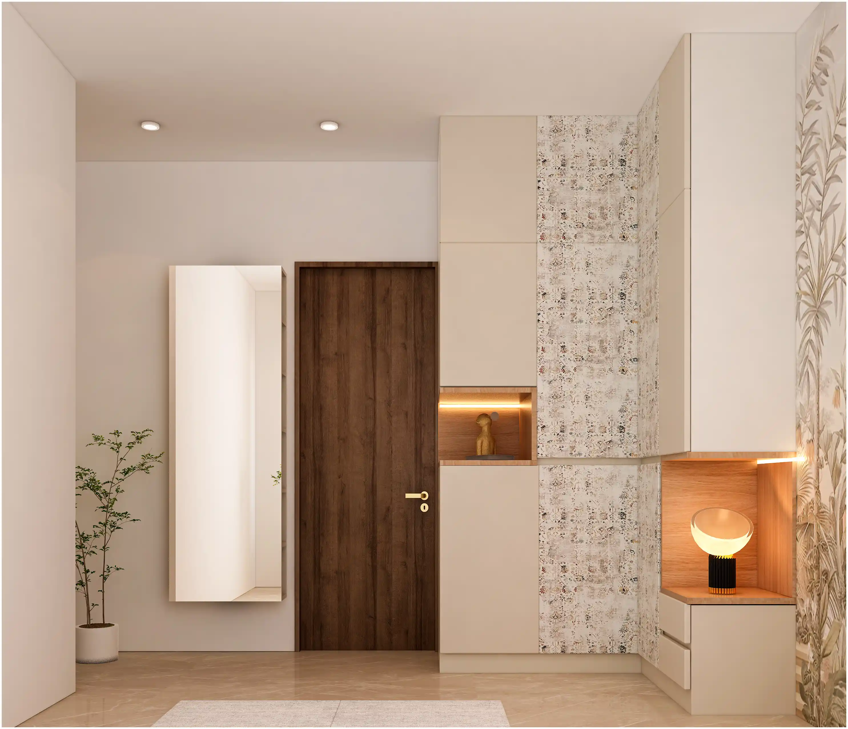 Sophisticated entryway with built-in storage