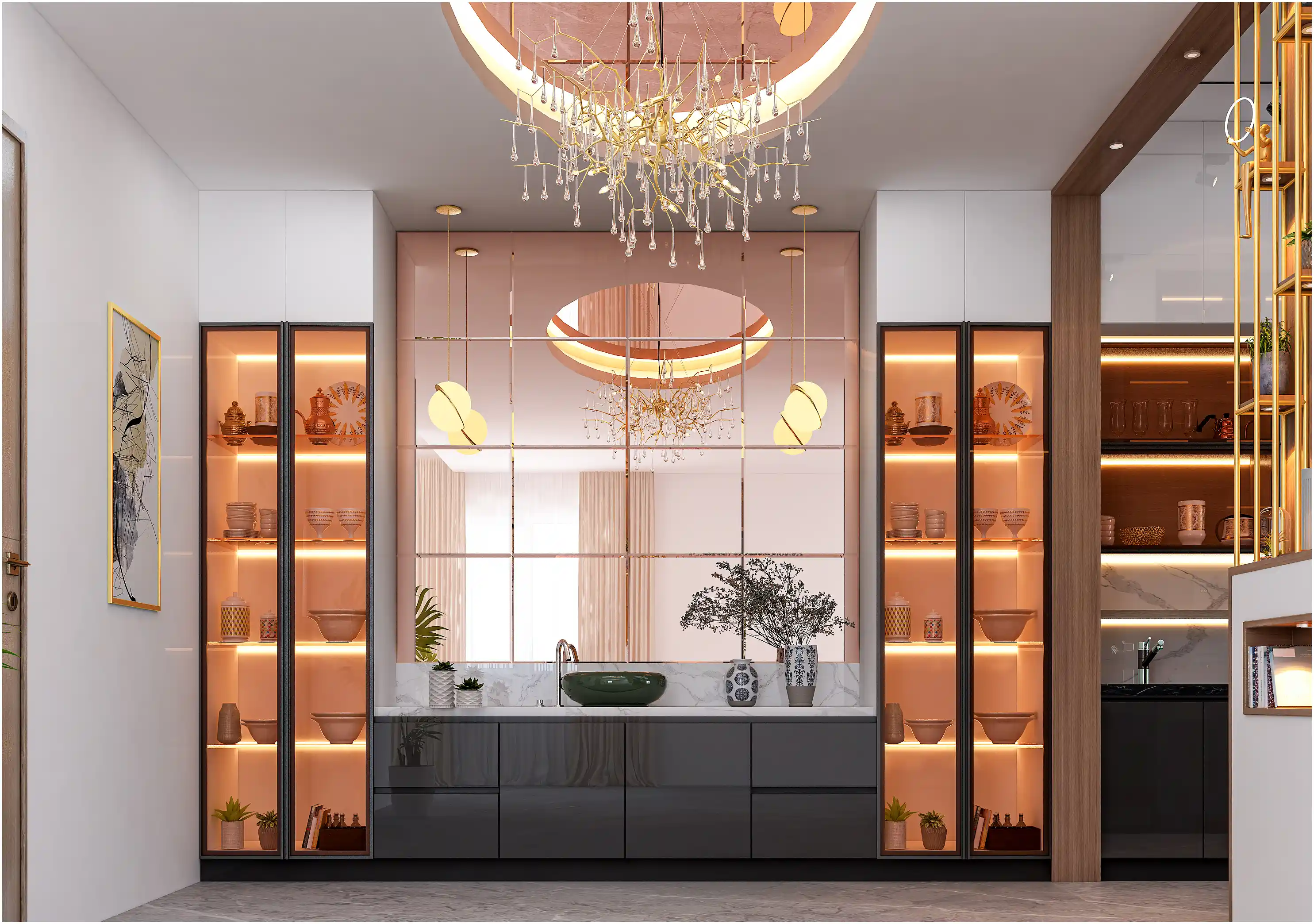 Crockery Display Unit
