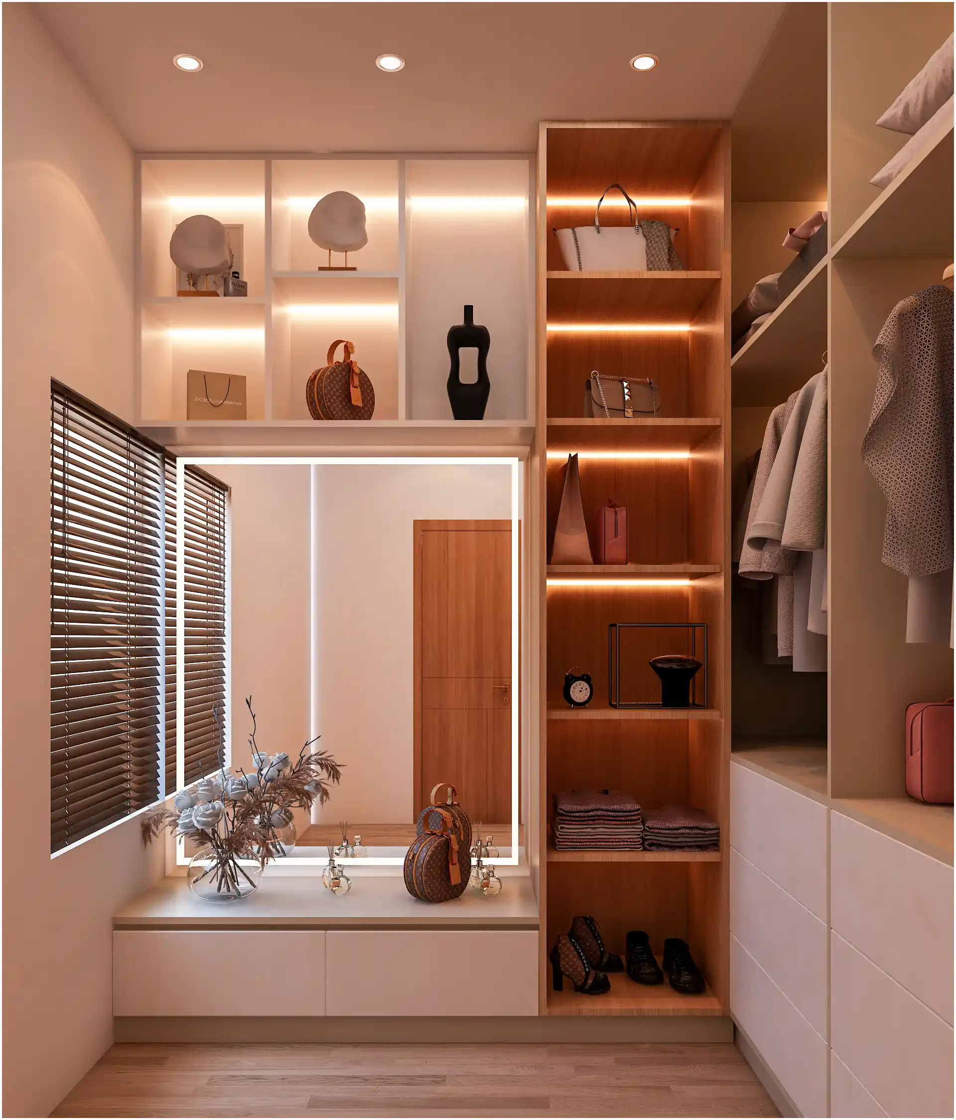 Children's Wardrobe with Window Seating